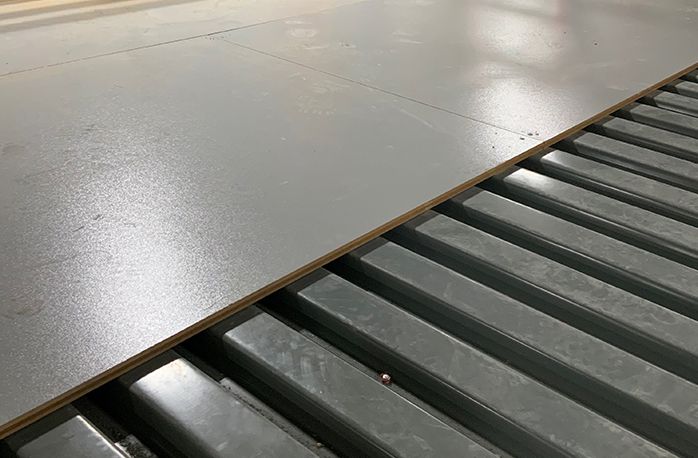 ResinDek ESD Flooring Panels Being Installed.