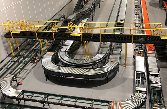 Conveyors used on ResinDek Mezzanine Flooring.