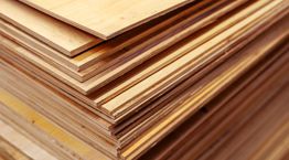 Stack of wood panels
