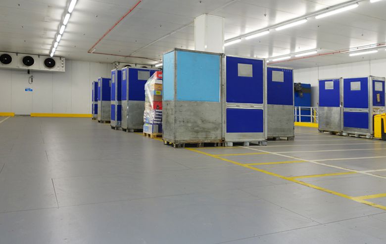 ResinDek Panels Inside a Cold Storage Warehouse
