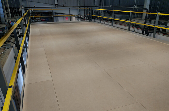 ResinDek flooring panels with no finish