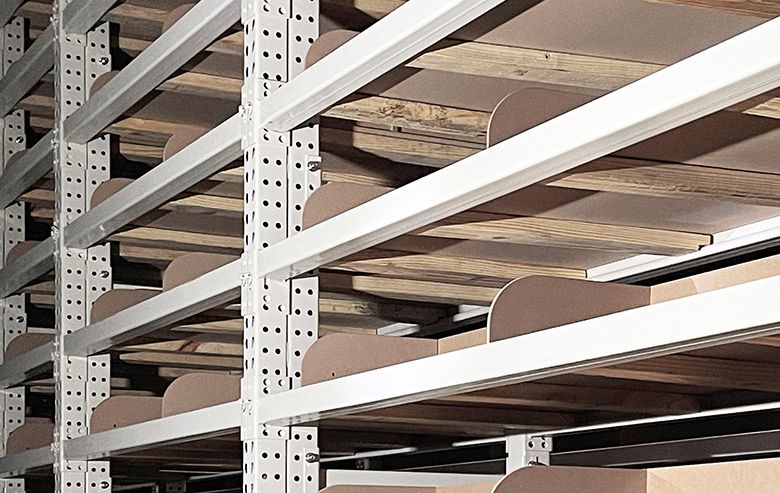 ResinDek Shelving System Showing Lumber Supports Underneath