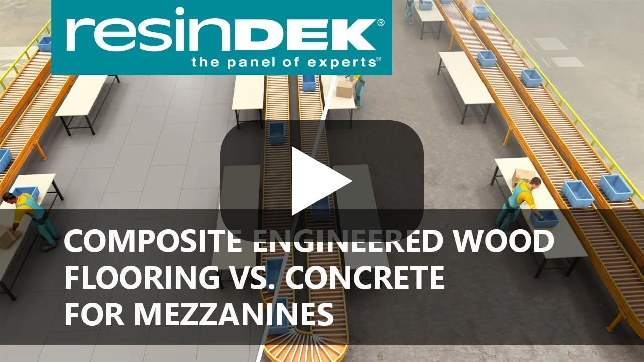 ResinDek Flooring Panels VS Concrete Video Overlay