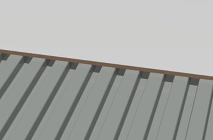 ResinDek® with corrugated steel deck weighs 5lbs/sqft
