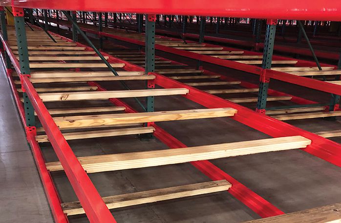 Lumber Support for ResinDek Shelving System
