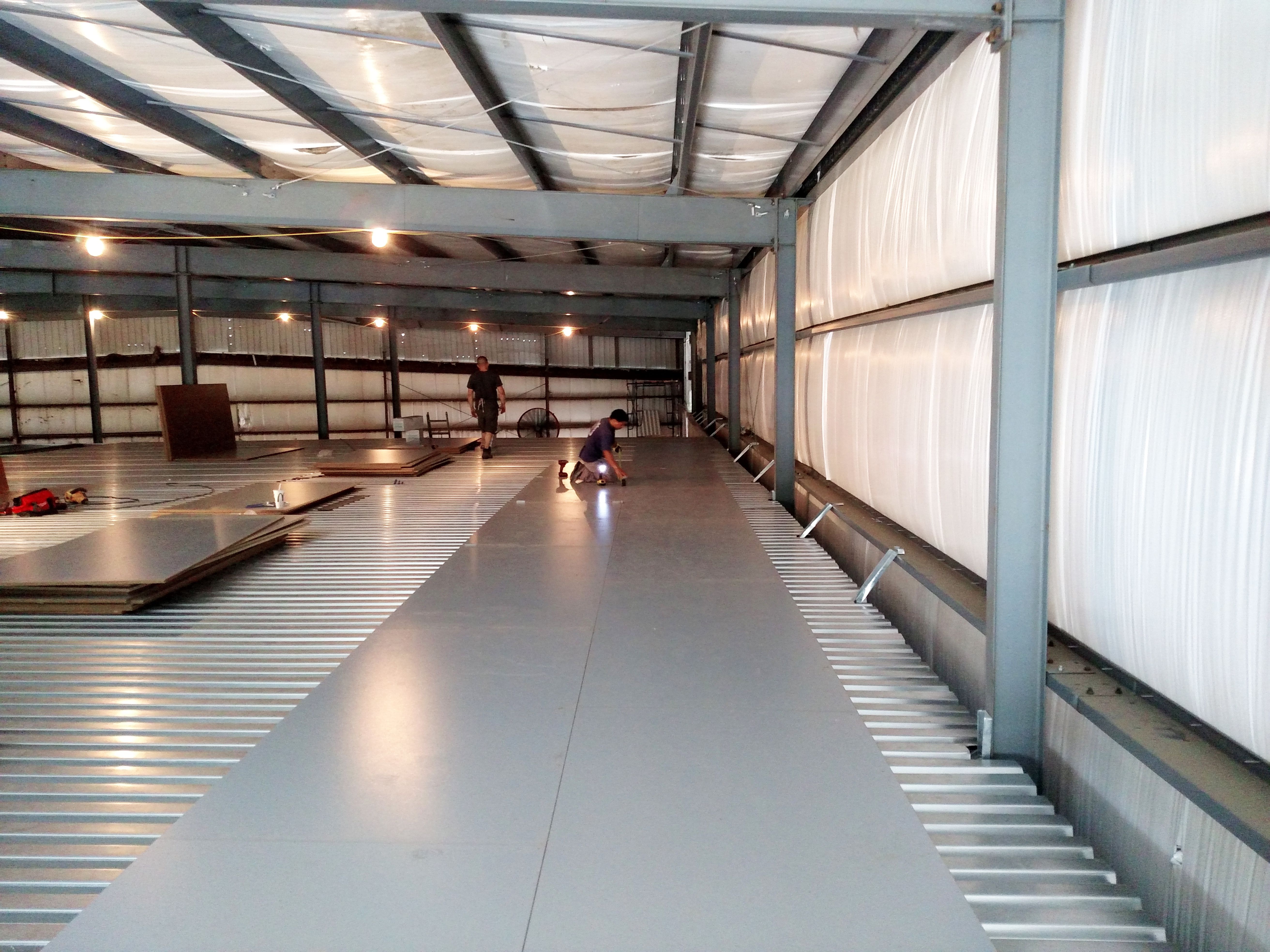 ResinDek Flooring Installed Inside a Self-Storage Facility.